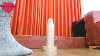 Floozy Jezebelle aka LacieSweetHeart Big ass fucked by Hankey's Toys huge dildos shemale webcam show compilation