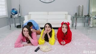 Dani Damzel, Dakota Burns & Natalia Nix – Brother Crashes Slumber Party