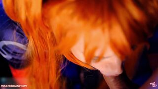 Sloppy Blowjob and Pussy Creampie. Evangelion Asuka Langley -