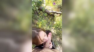 POV Hiking Trail Blowjob w/Petite Romanian Cutie Nadia Noja [Partial Video]