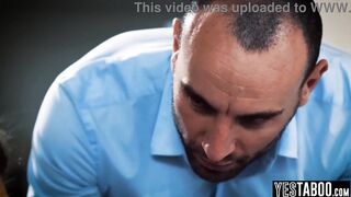 Helpless petite blonde MILF gets pounded by a cunning mature stud