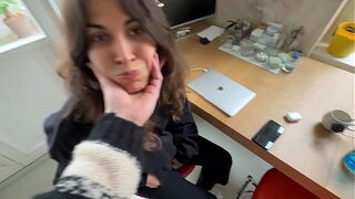 He uses me, fucks my ass and films his cum dripping out of it