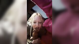 TIK TOK Babe Blows Me For The Whole Car Ride