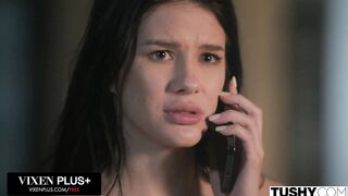 TUSHY Petite Beauty Sophie Weber Takes Two Massive Cocks In Passionate DP Threesome