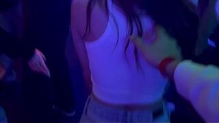 Risky public sex in a club. Met a stranger and fucked her