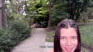 I'm going for a walk in the park with a stranger, just because I want to be unfaithful to my boyfriend.